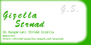 gizella strnad business card